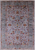 Peshawar Hand Knotted Wool Rug - 6' 8" X 9' 7" - Golden Nile