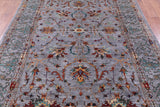 Peshawar Hand Knotted Wool Rug - 6' 8" X 9' 7" - Golden Nile