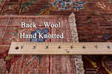 Brown Peshawar Hand Knotted Wool Rug - 6' 9" X 10' 1" - Golden Nile