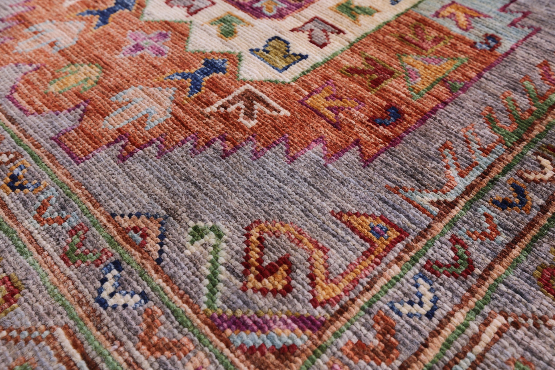 Turkmen Ersari Hand Knotted Wool Runner Rug - 2' 9" X 9' 3" - Golden Nile