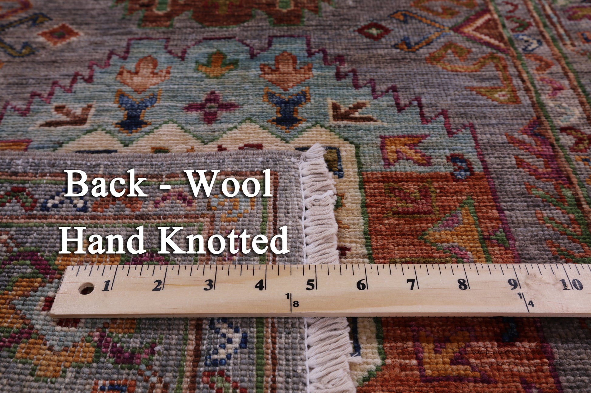 Turkmen Ersari Hand Knotted Wool Runner Rug - 2' 9" X 9' 3" - Golden Nile