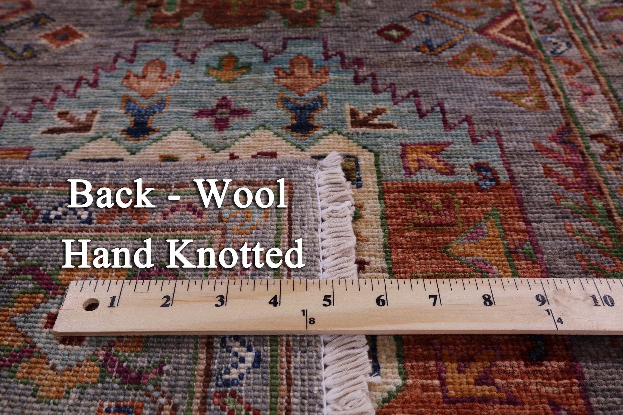 Turkmen Ersari Hand Knotted Wool Runner Rug - 2' 9" X 9' 3" - Golden Nile