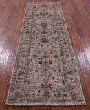 Peshawar Hand Knotted Wool Runner Rug - 2' 10" X 8' 8" - Golden Nile