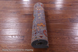 Grey Peshawar Hand Knotted Wool Runner Rug - 2' 8" X 9' 8" - Golden Nile
