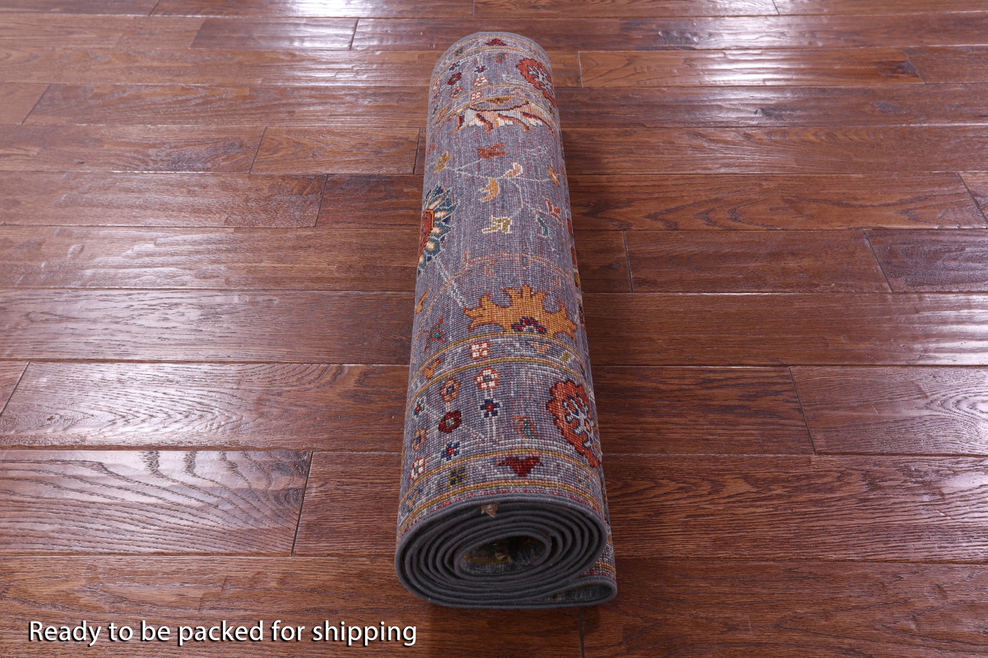 Grey Peshawar Hand Knotted Wool Runner Rug - 2' 8" X 9' 8" - Golden Nile