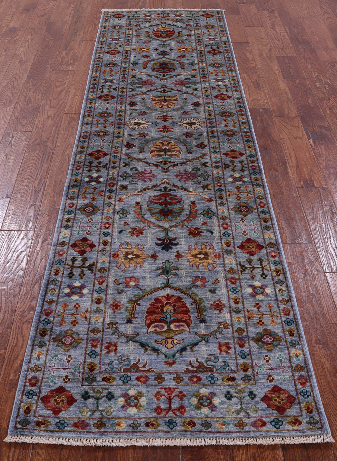 Peshawar Handmade Wool Runner Rug - 2' 8" X 9' 6" - Golden Nile