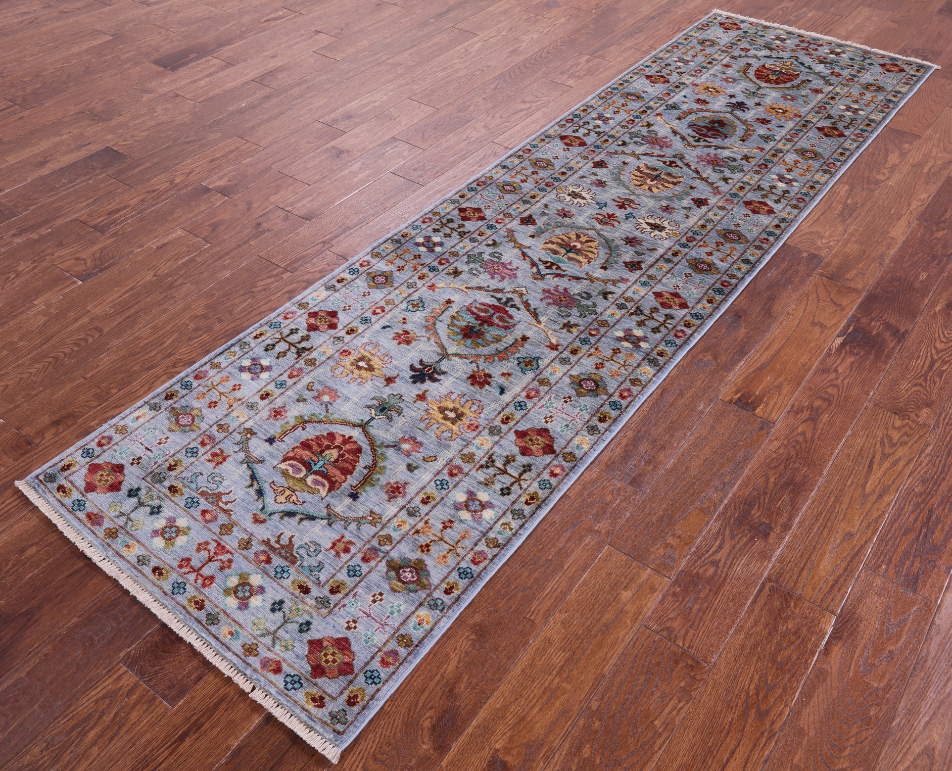 Peshawar Handmade Wool Runner Rug - 2' 8" X 9' 6" - Golden Nile