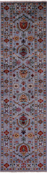 Peshawar Handmade Wool Runner Rug - 2' 8" X 9' 6" - Golden Nile