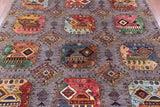Turkmen Ersari Handmade Wool Rug - 6' 8" X 10' 0" - Golden Nile