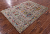Turkmen Ersari Handmade Wool Rug - 4' 9" X 6' 4" - Golden Nile