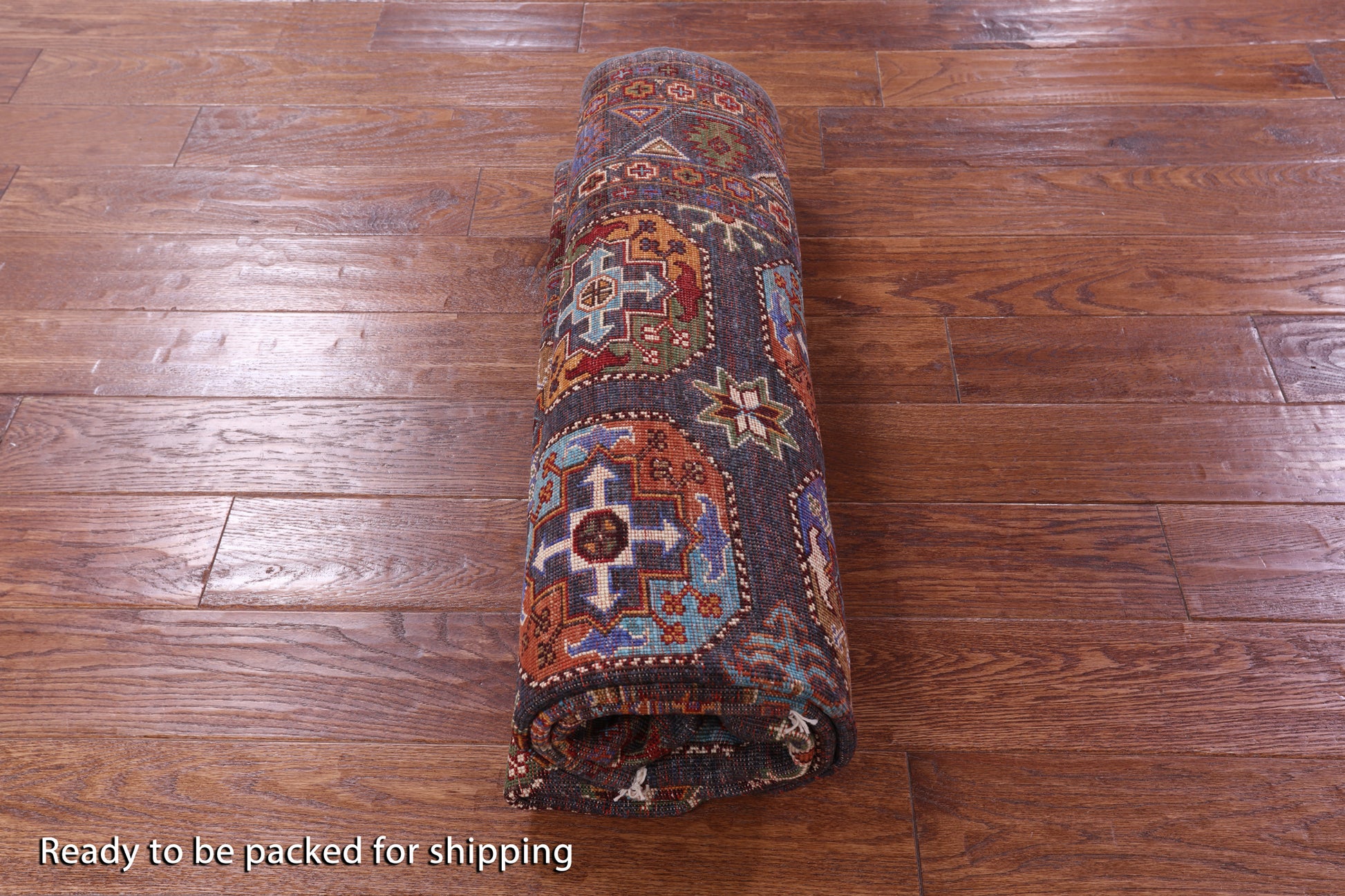 Grey Turkmen Ersari Hand Knotted Wool Rug - 5' 2" X 6' 7" - Golden Nile