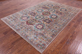 Turkmen Ersari Hand Knotted Wool Rug - 6' 8" X 9' 7" - Golden Nile