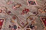 Tribal Persian Gabbeh Hand Knotted Wool Rug - 4' 10" X 6' 6" - Golden Nile