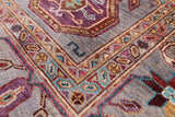 Turkmen Ersari Hand Knotted Wool Rug - 5' 0" X 6' 10" - Golden Nile