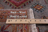 Turkmen Ersari Hand Knotted Wool Rug - 5' 0" X 6' 10" - Golden Nile