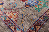 Peshawar Hand Knotted Wool Rug - 4' 0" X 6' 4" - Golden Nile