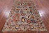 Turkmen Ersari Hand Knotted Wool Rug - 5' 8" X 8' 2" - Golden Nile