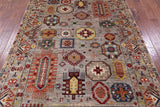 Turkmen Ersari Hand Knotted Wool Rug - 5' 8" X 8' 2" - Golden Nile