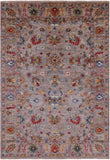 Peshawar Hand Knotted Wool Rug - 5' 5" X 7' 10" - Golden Nile