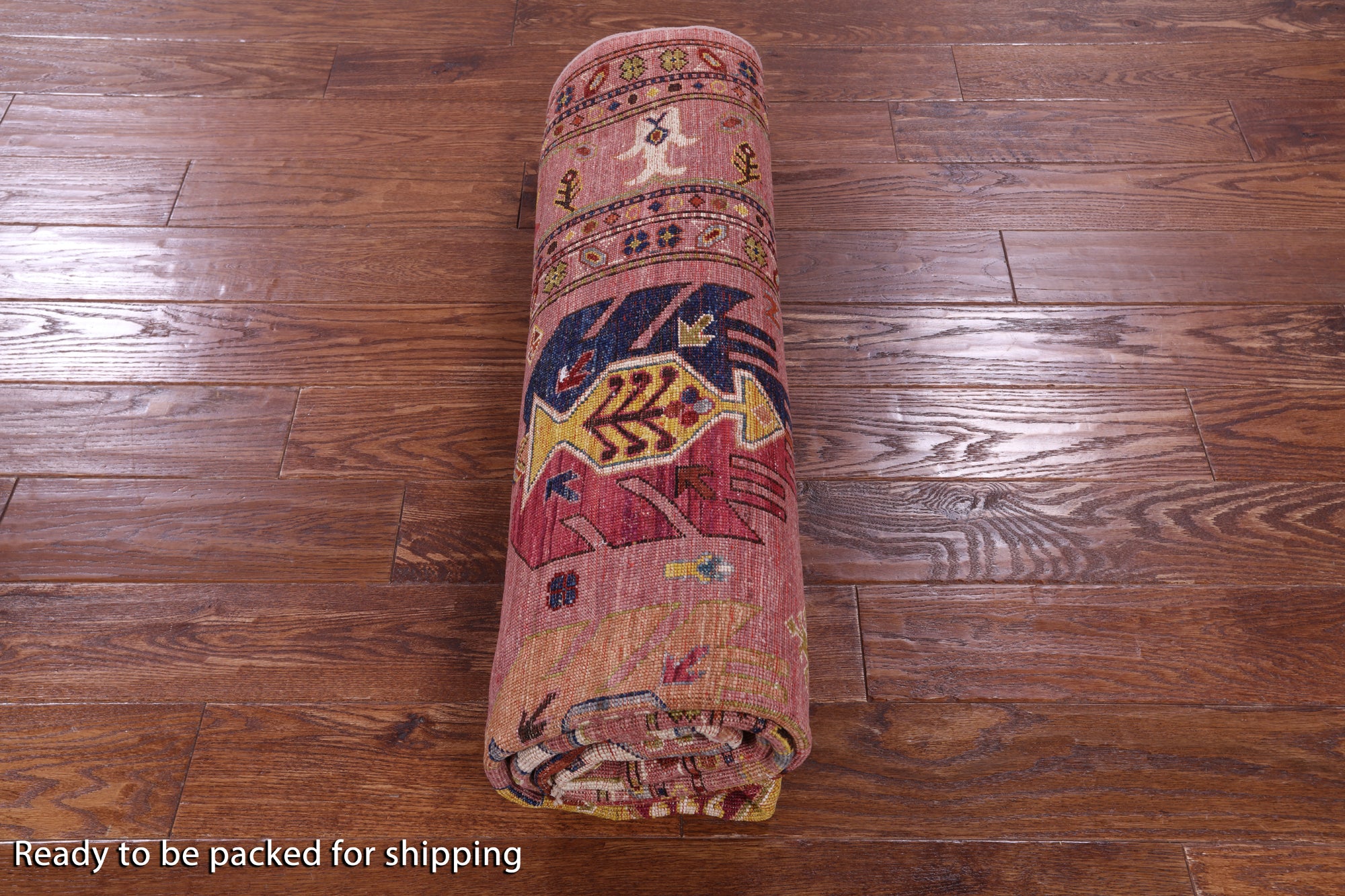 Pink Persian Hand Knotted Wool Rug - 5' 9" X 8' 5" - Golden Nile