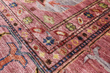 Pink Persian Hand Knotted Wool Rug - 5' 9" X 8' 5" - Golden Nile