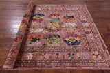 Pink Persian Hand Knotted Wool Rug - 5' 9" X 8' 5" - Golden Nile