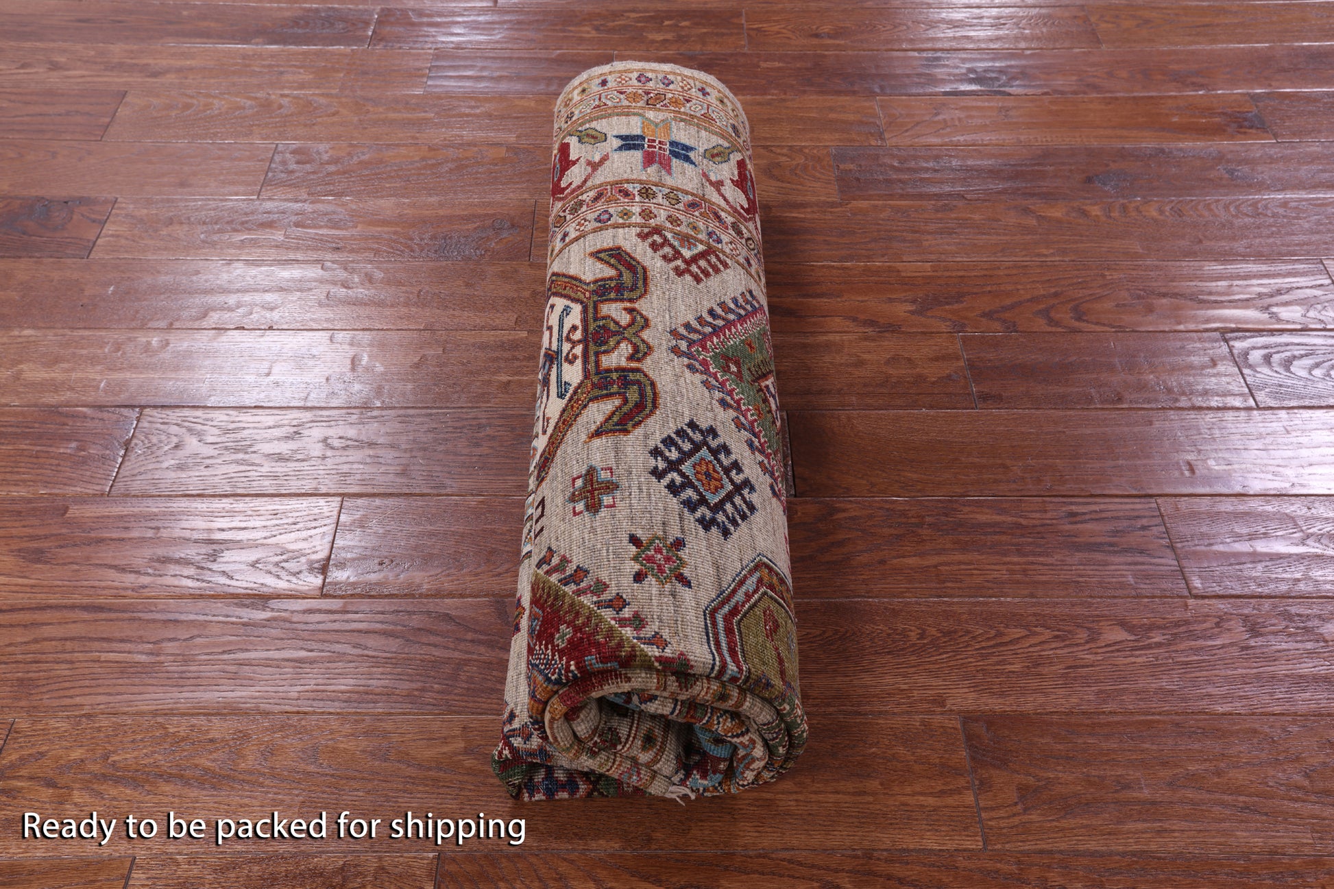 Turkmen Ersari Hand Knotted Wool Rug - 5' 8" X 7' 7" - Golden Nile