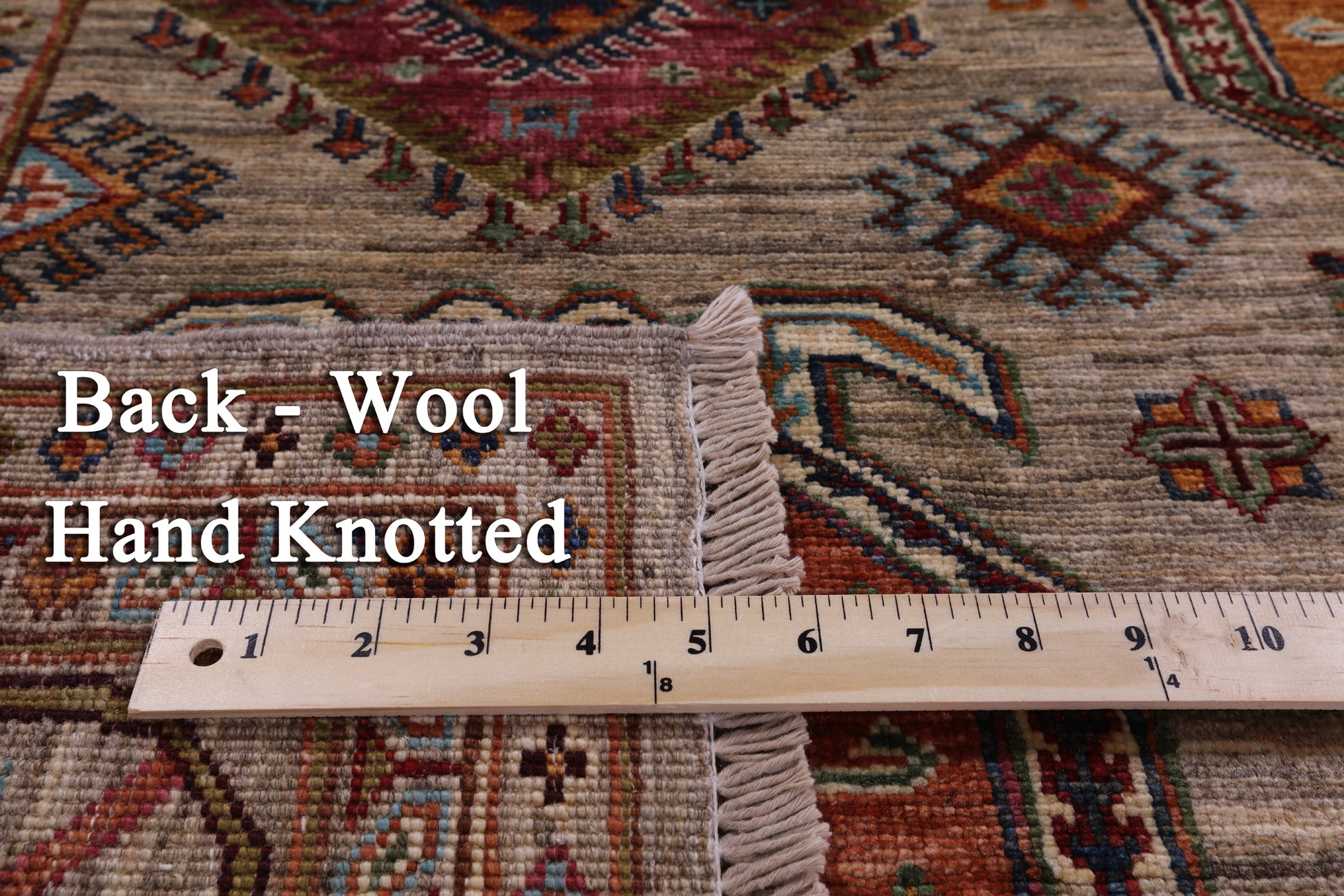 Turkmen Ersari Hand Knotted Wool Rug - 5' 8" X 7' 7" - Golden Nile