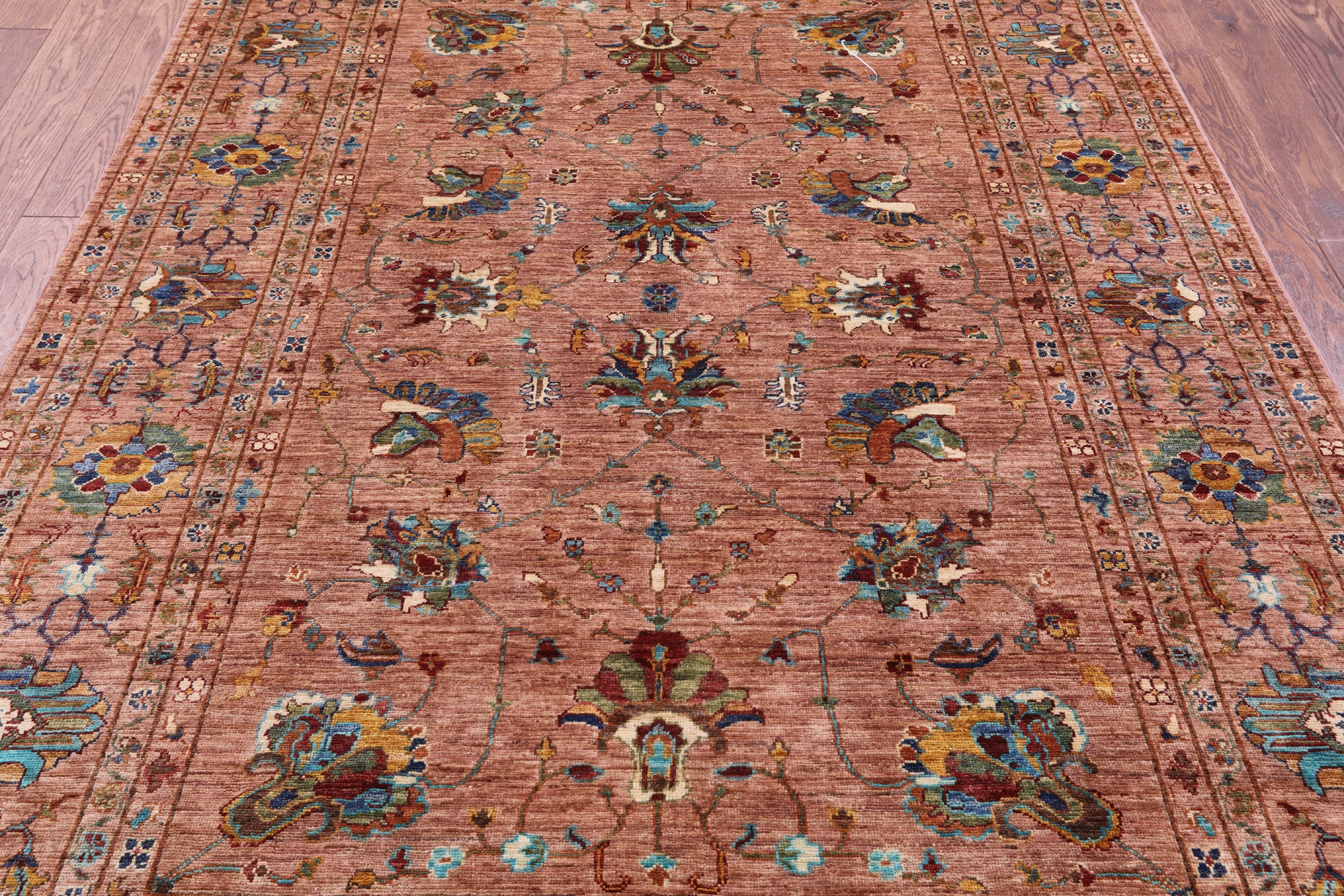 Peshawar Handmade Wool Rug - 5' 8" X 7' 11" - Golden Nile