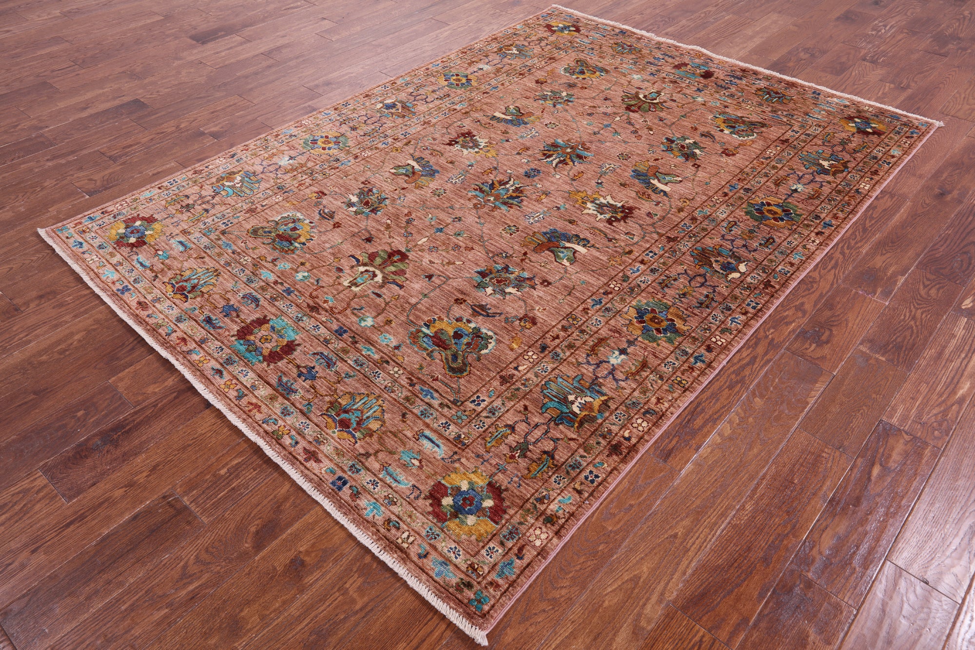 Peshawar Handmade Wool Rug - 5' 8" X 7' 11" - Golden Nile