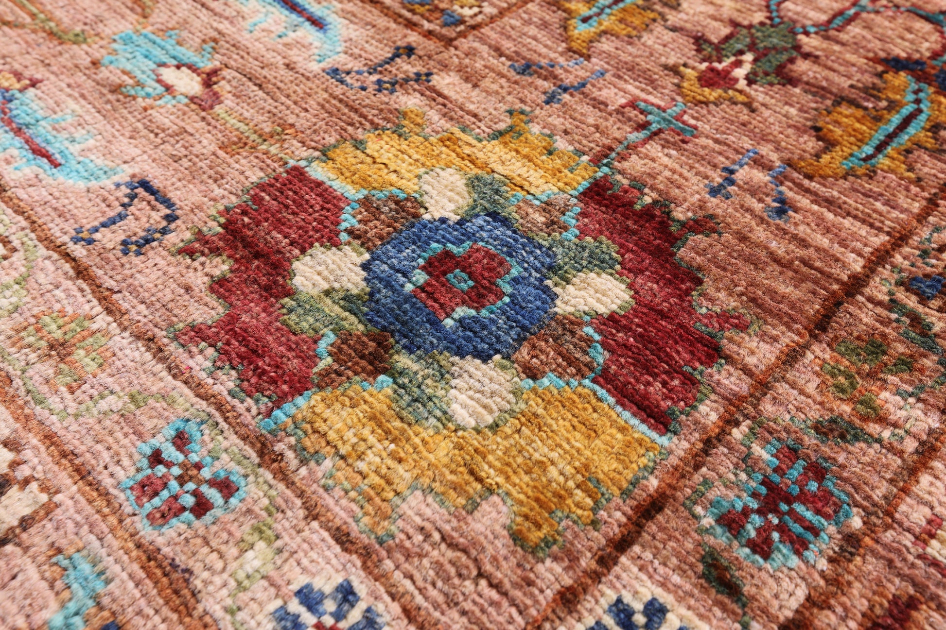 Peshawar Handmade Wool Rug - 5' 8" X 7' 11" - Golden Nile