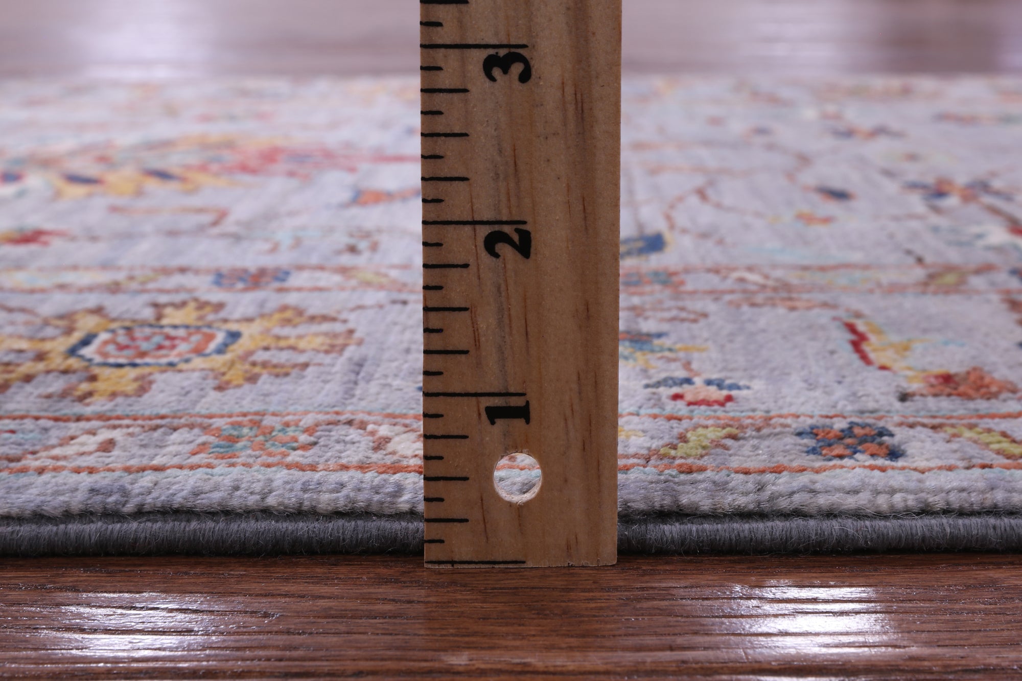 Grey Peshawar Hand Knotted Wool Runner Rug - 2' 8" X 9' 11" - Golden Nile