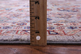Grey Turkmen Ersari Hand Knotted Wool Rug - 5' 9" X 7' 9" - Golden Nile