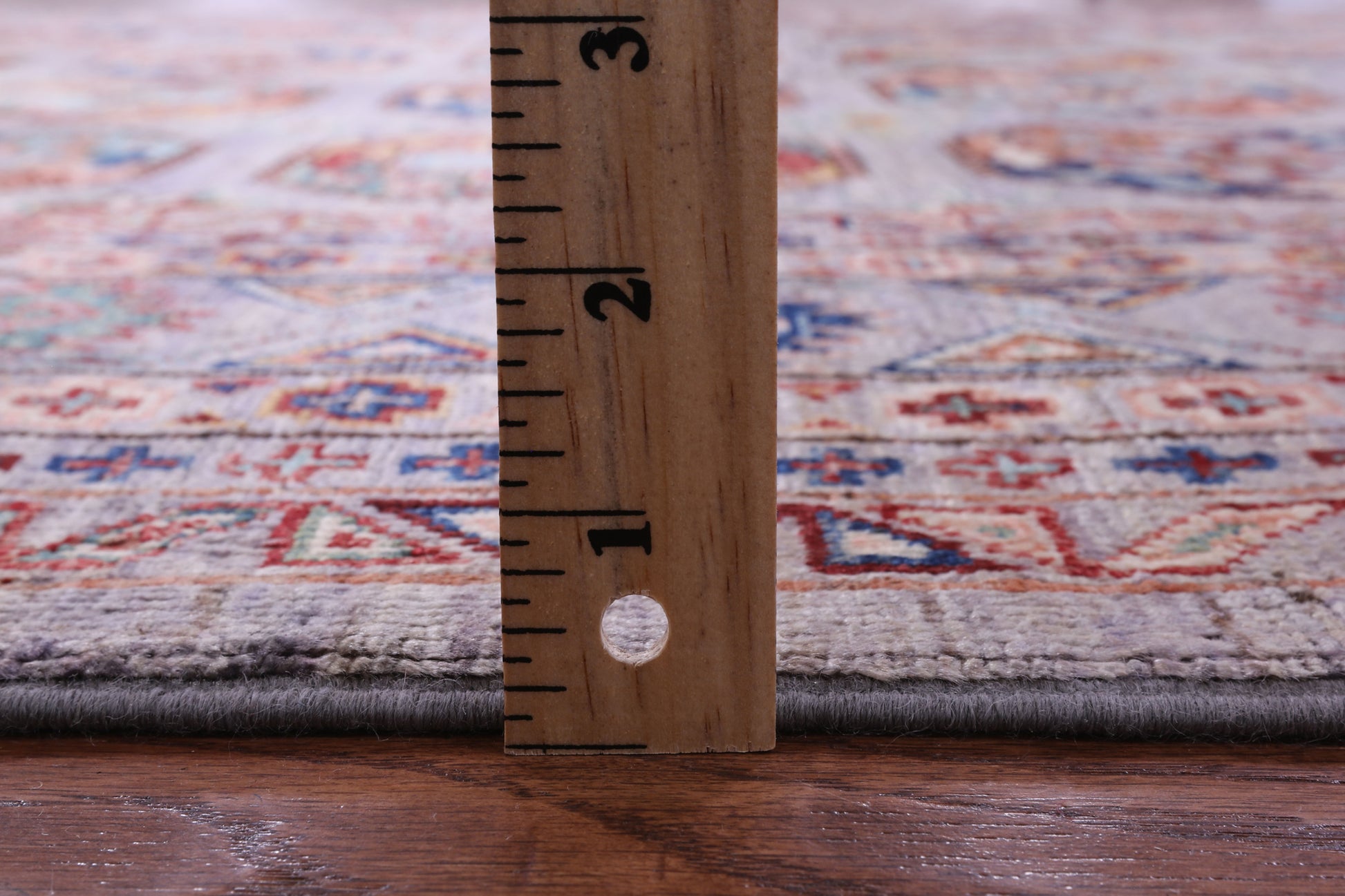Grey Turkmen Ersari Hand Knotted Wool Rug - 5' 9" X 7' 9" - Golden Nile