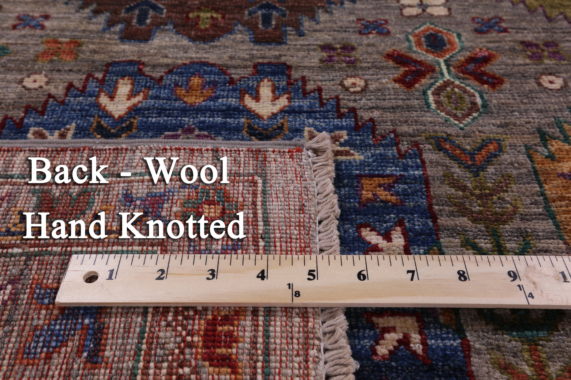 Turkmen Ersari Hand Knotted Wool Rug - 5' 7" X 8' 2" - Golden Nile
