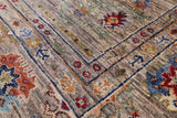 Turkmen Ersari Hand Knotted Wool Rug - 5' 7" X 7' 11" - Golden Nile