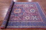 Geometric Persian Mamluk Hand Knotted Wool Rug - 5' 7" X 7' 10" - Golden Nile