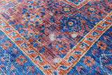 Purple Geometric Persian Mamluk Hand Knotted Wool Runner Rug - 2' 10" X 9' 8" - Golden Nile