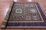 Brown Geometric Persian Mamluk Hand Knotted Wool Rug - 5' 6" X 7' 9" - Golden Nile