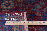 Geometric Persian Mamluk Handmade Wool Rug - 5' 0" X 6' 9" - Golden Nile