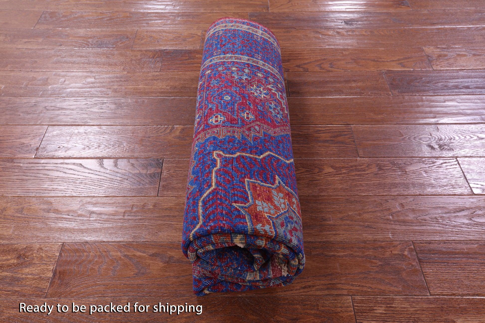 Geometric Persian Mamluk Handmade Wool Rug - 5' 0" X 6' 9" - Golden Nile