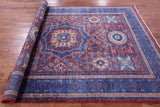 Red Geometric Persian Mamluk Hand Knotted Wool Rug - 5' 8" X 8' 1" - Golden Nile