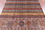 Khorjin Persian Gabbeh Hand Knotted Wool Rug - 5' 10" X 8' 0" - Golden Nile