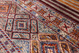 Khorjin Persian Gabbeh Hand Knotted Wool Rug - 5' 10" X 8' 0" - Golden Nile