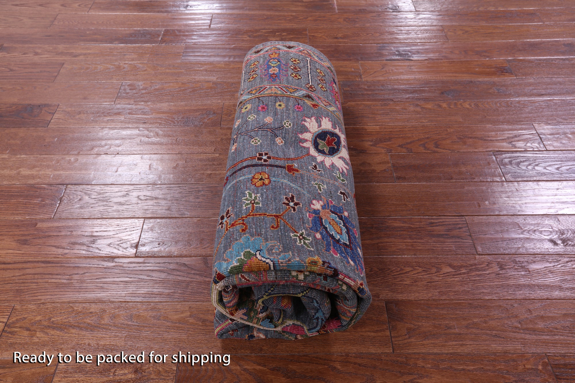 Grey Peshawar Hand Knotted Wool Rug - 5' 8" X 8' 5" - Golden Nile