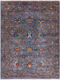 Peshawar Handmade Wool Rug - 5' 11" X 7' 11" - Golden Nile