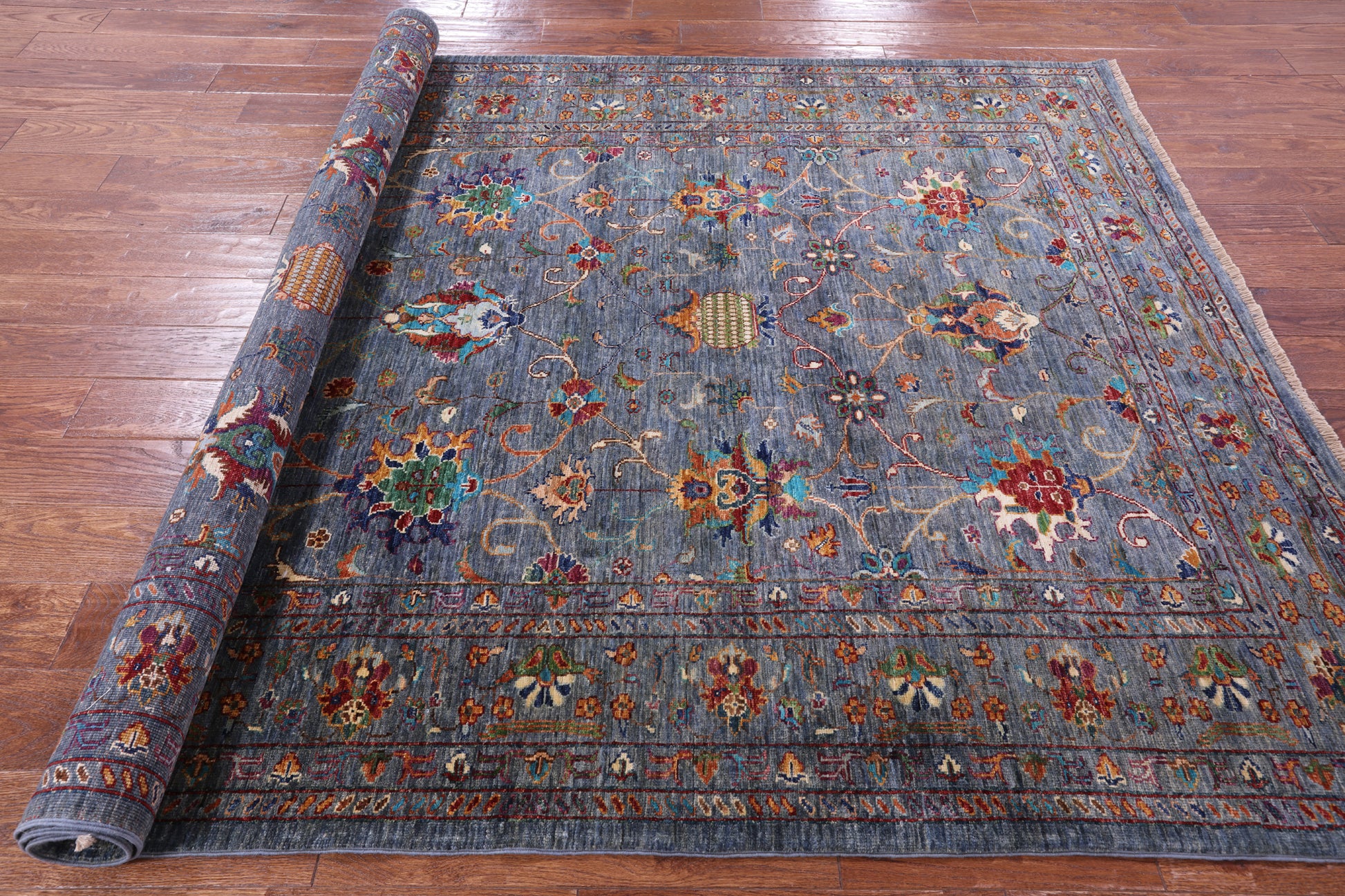 Peshawar Handmade Wool Rug - 5' 11" X 7' 11" - Golden Nile
