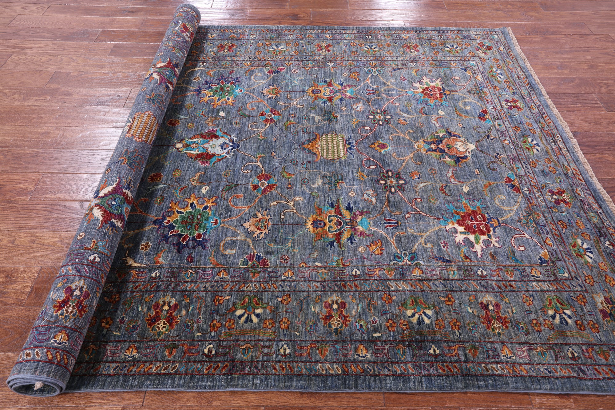 Peshawar Handmade Wool Rug - 5' 11" X 7' 11" - Golden Nile