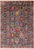 Tribal Persian Hand Knotted Wool Rug - 5' 8" X 8' 0" - Golden Nile