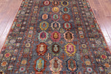 Tribal Persian Hand Knotted Wool Rug - 5' 8" X 8' 0" - Golden Nile